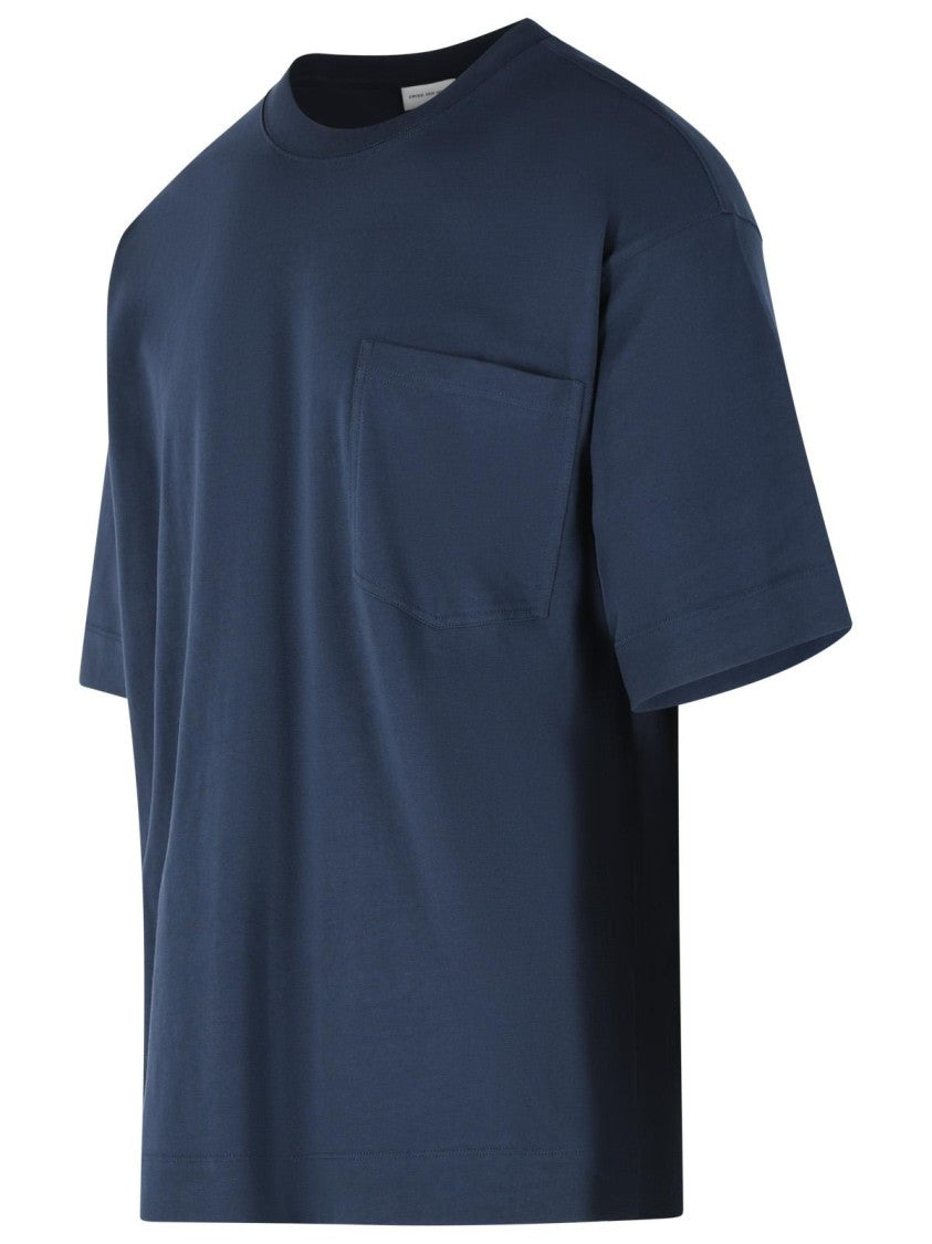 Dries Van Noten 'Heso' Navy Cotton T-Shirt
