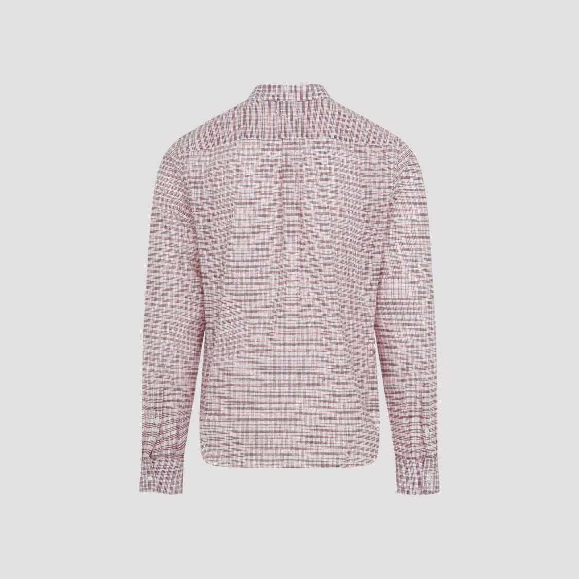 Prada Red Cotton Shirt With Whimsical Floral Print