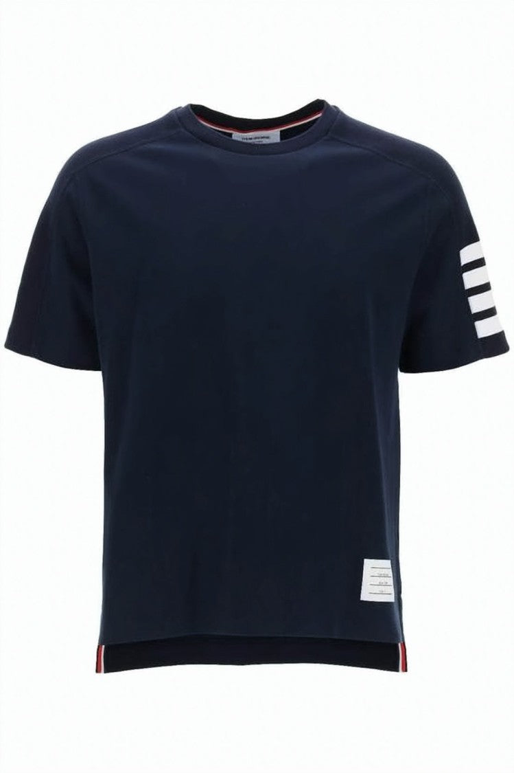 Thom Browne Boxy Navy Short Sleeve T-Shirt
