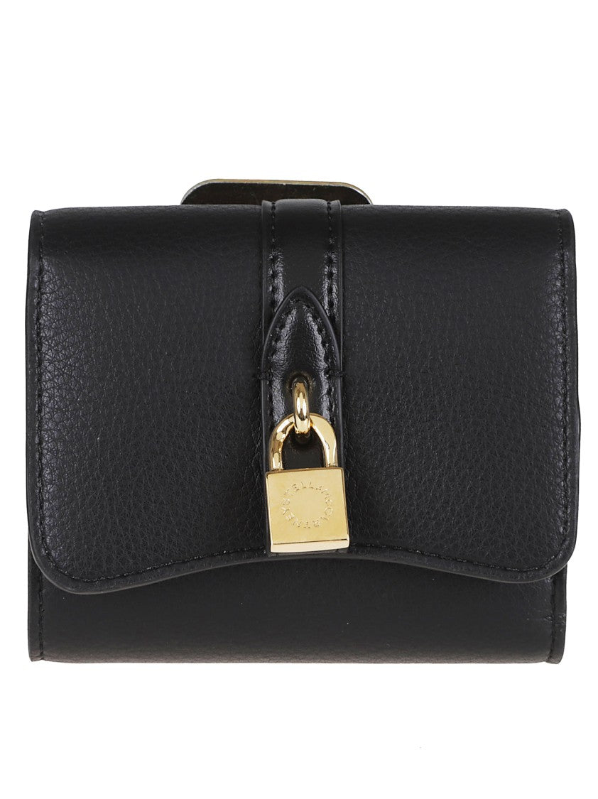 Stella Mccartney Stella Ryder Trifold Wallet With Embossed Grainy Texture