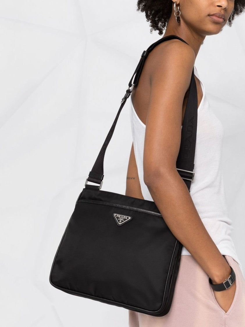 Prada Re-Nylon And Saffiano Shoulder Bag