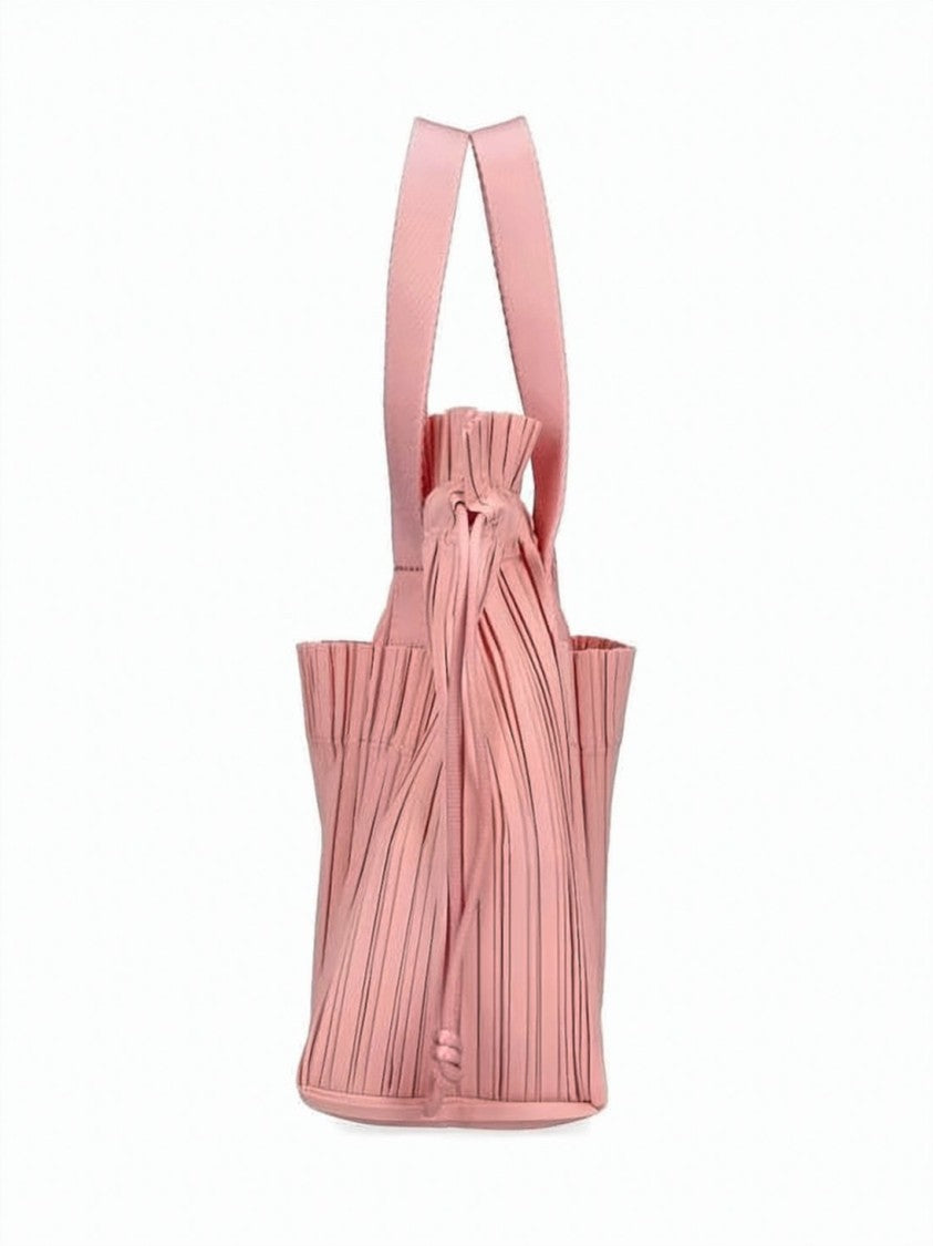 Pleats Please Pleated Design Tote Bag With Versatile Carrying Options