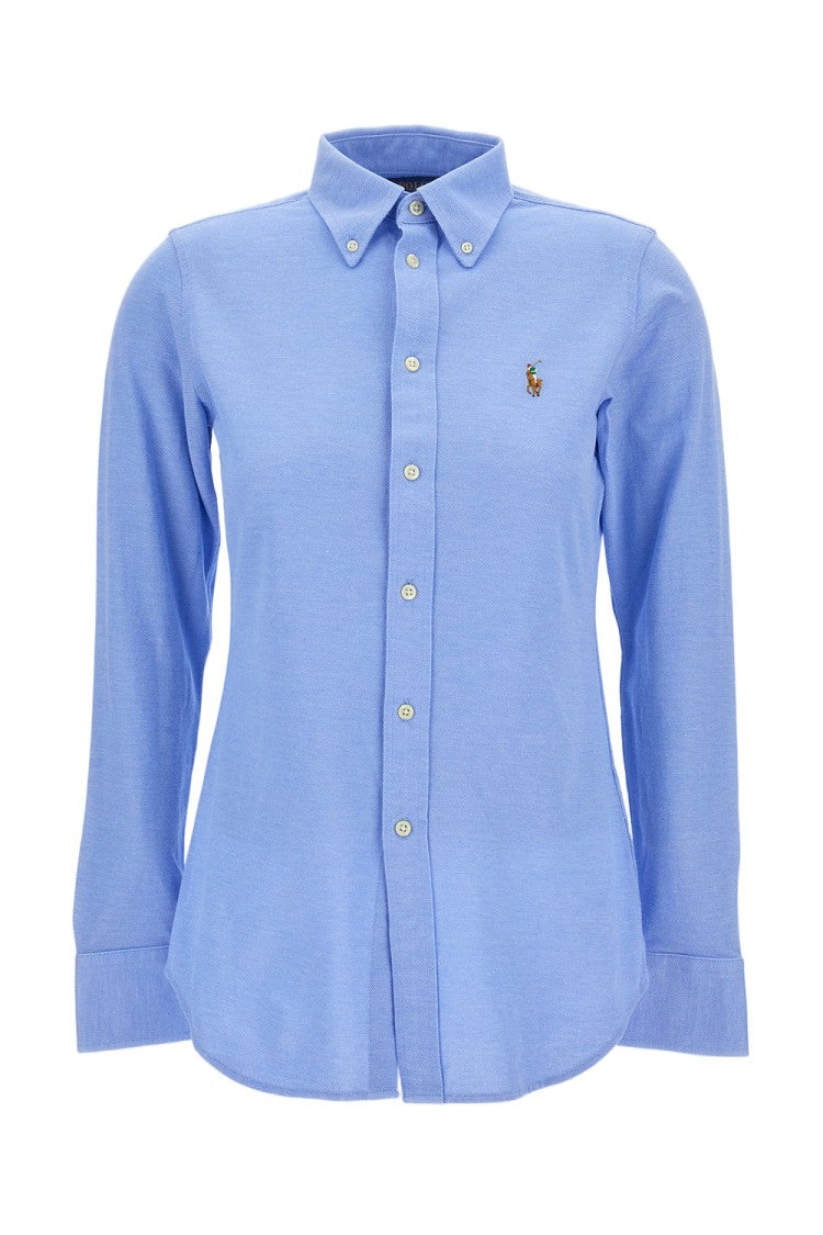 Polo Ralph Lauren Slim-Fit Cotton Button-Down Shirt With Embroidered Detail
