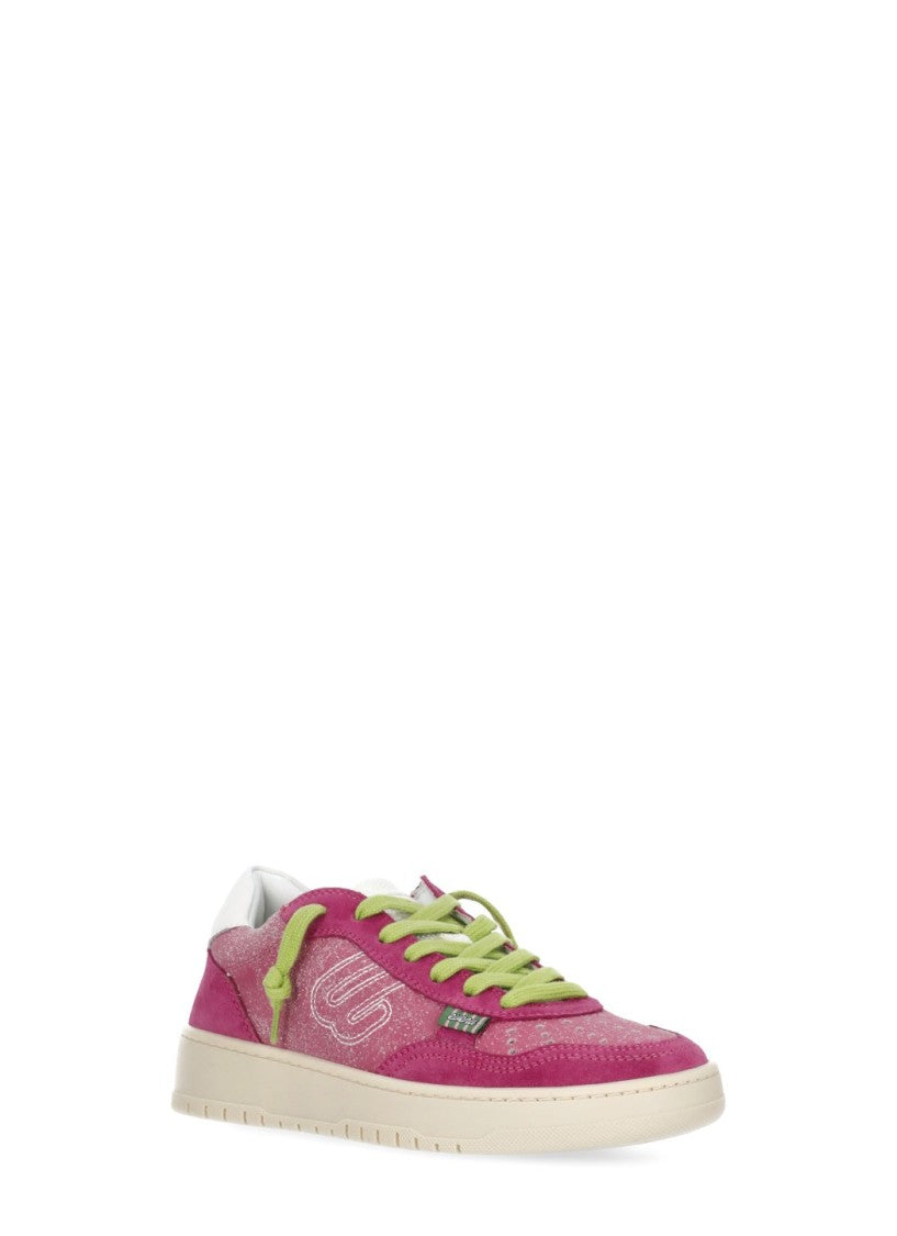 Evenu Equal Fuchsia Suede Low-Top Sneakers