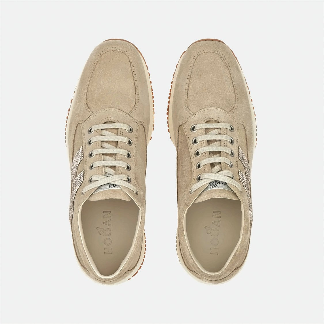 Hogan Interactive H Strass Sneakers With Embellished Detail