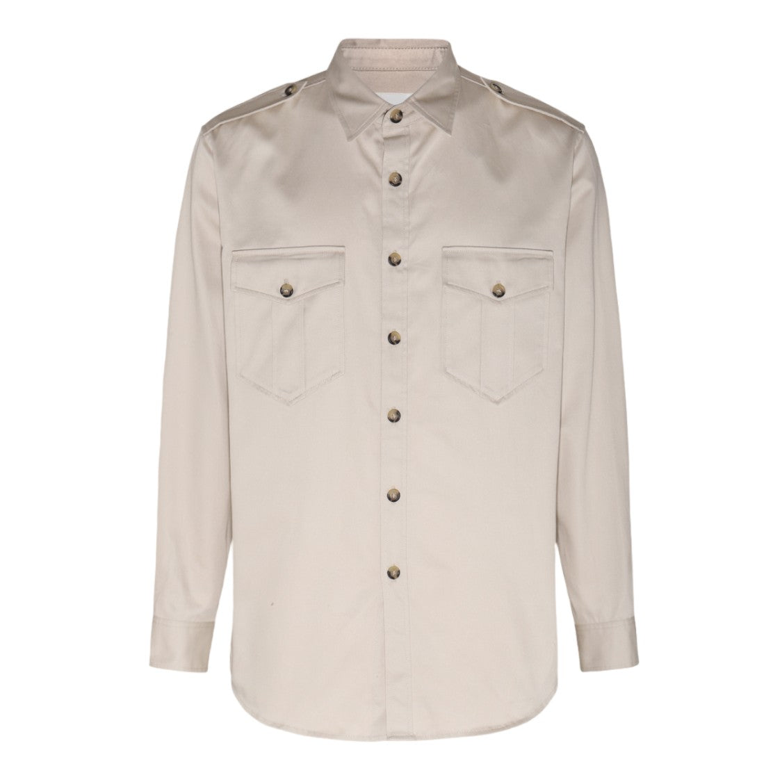 Isabel Marant Classic Button-Down Shirt With Epaulets And Embroidered Detail