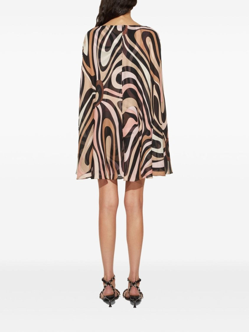 Pucci Flowing Dress With Wide Sleeves
