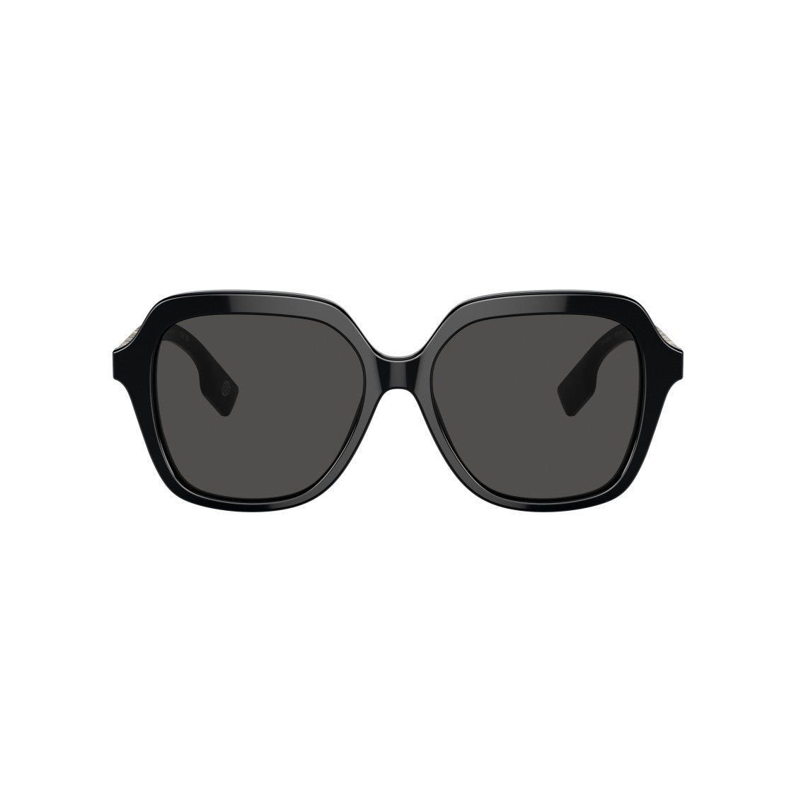 Burberry Oversized Square Frame Sunglasses With Metallic Logo Detail