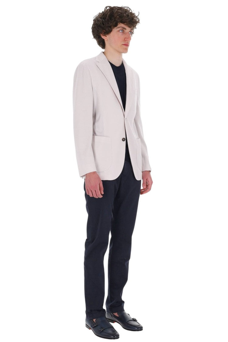 Eleventy Beige Australis Super 150S Wool Blazer