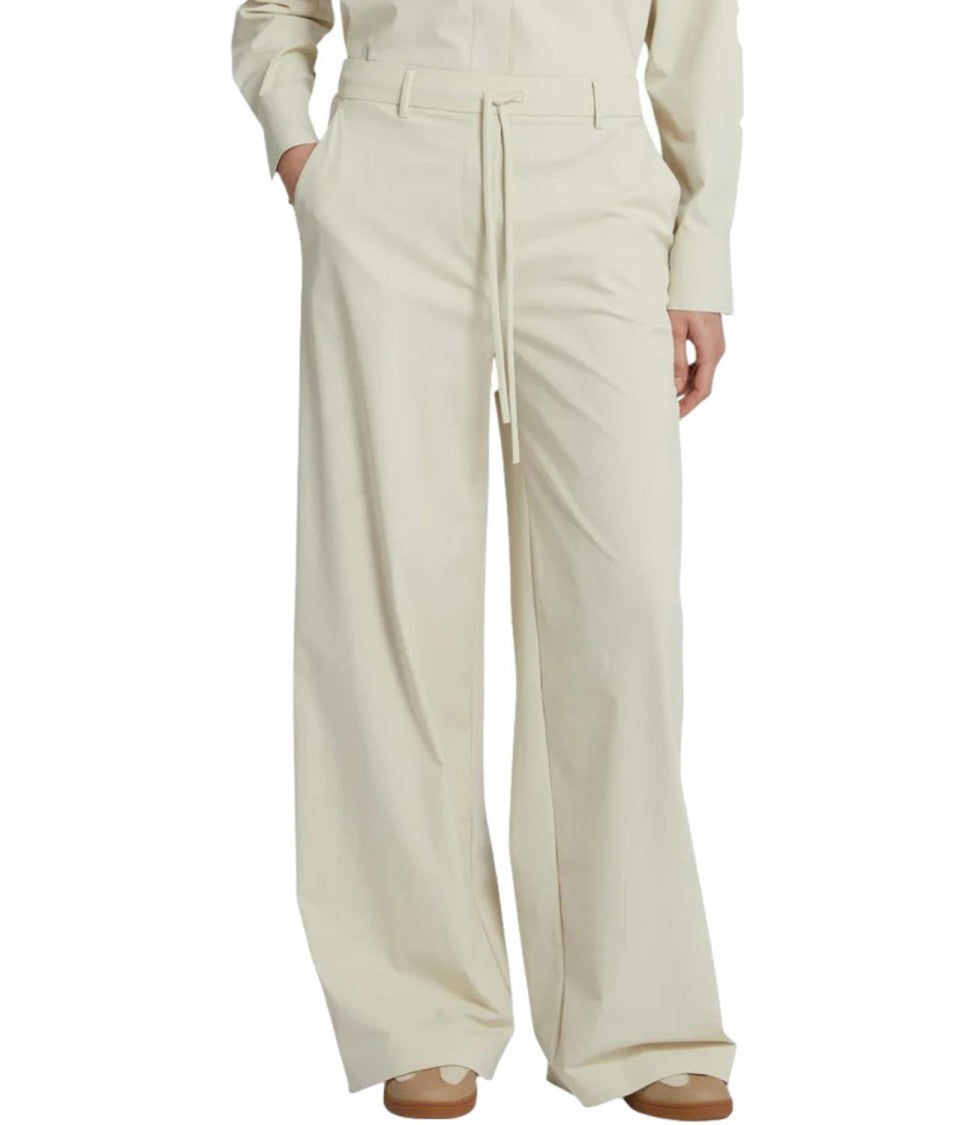 Max Mara Ivory White Mmlagoraio Polyamide Trousers