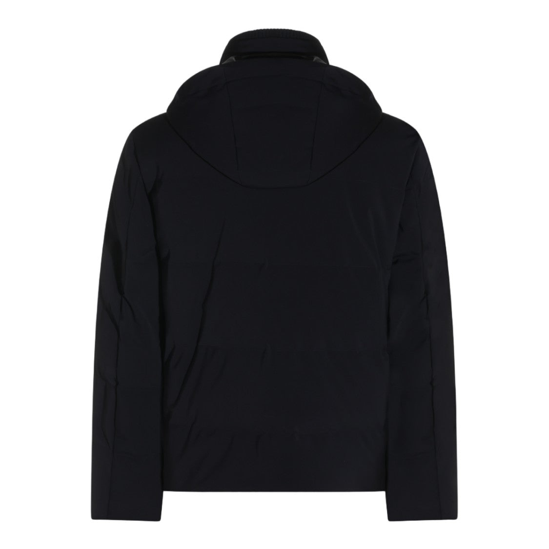 Montecore Black Minimalist Hooded Coat