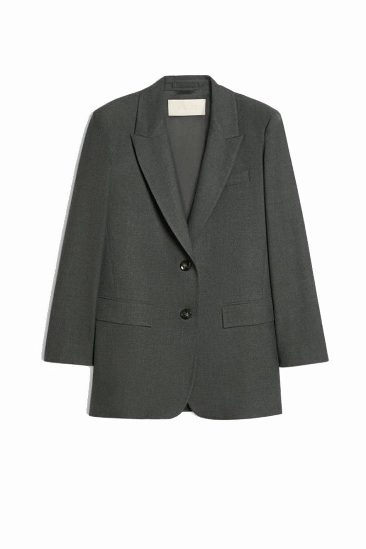I Blues Dark Grey Relaxed Two-Button Blazer