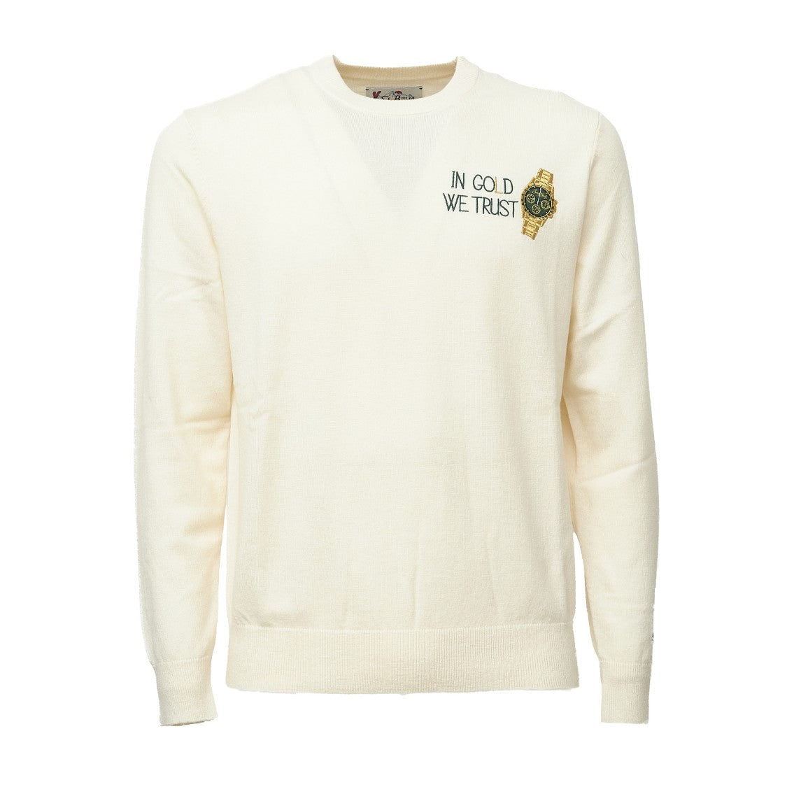 Mc2 Saint Barth Heron Light In Gold We Trust Sweater