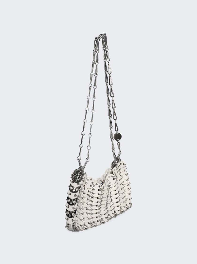 Rabanne Nano Iconic 1969 Bag Cream And Silver