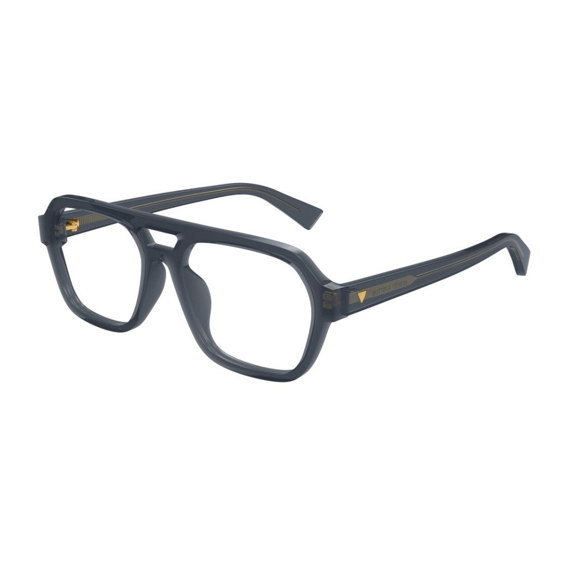 Bottega Veneta Grey New Classic Acetate Caravan Sunglasses