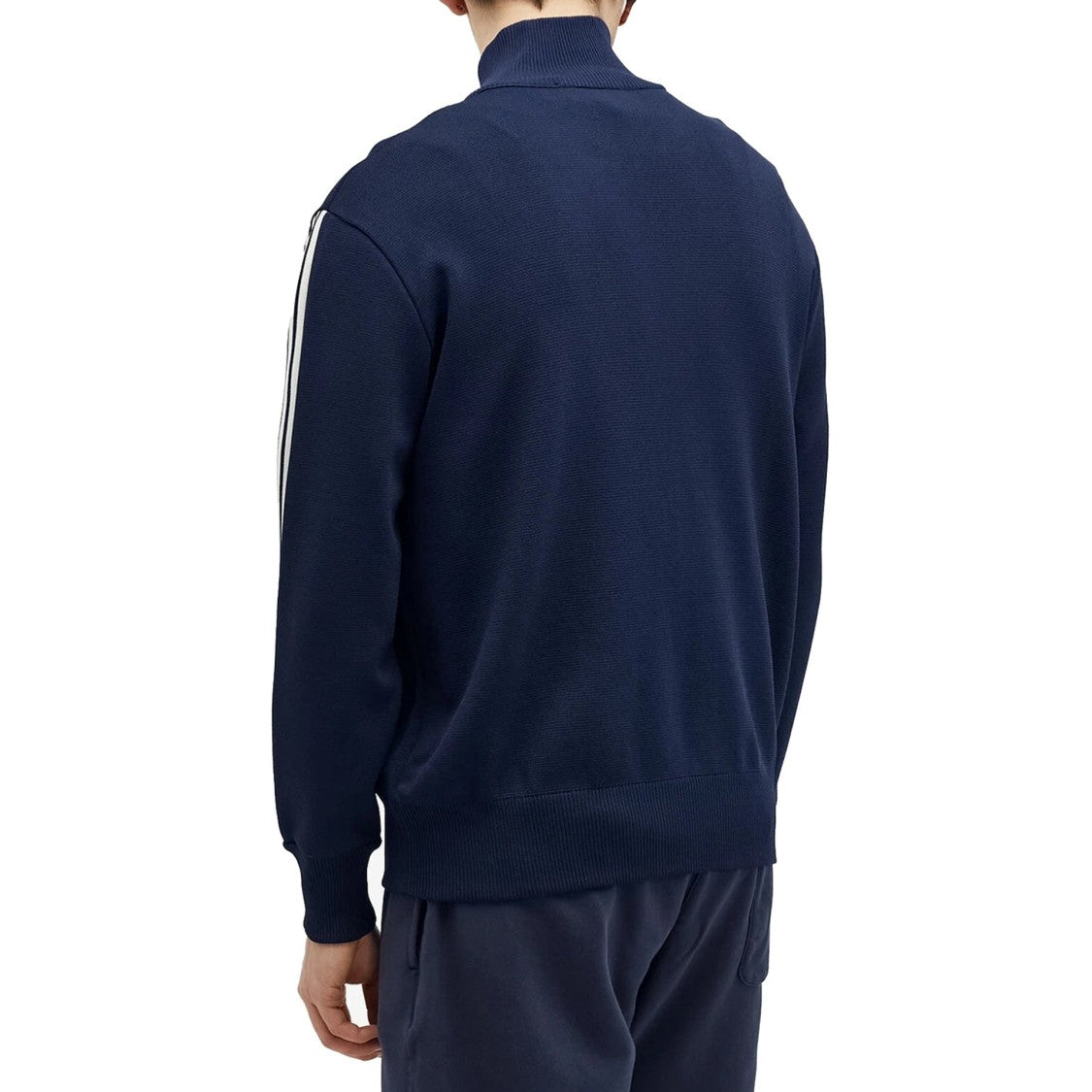 Autry Zipped Sweatshirt With Contrasting Stripes And Embroidered Logo