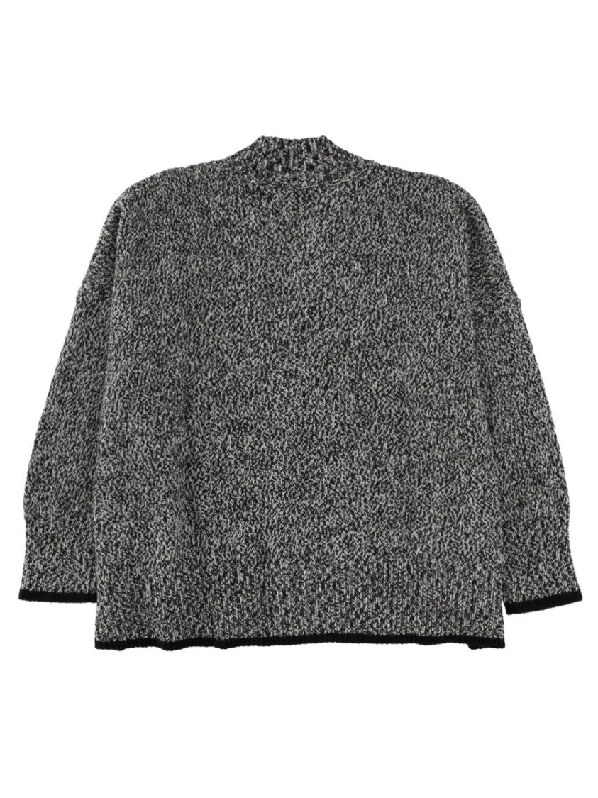 Circus Hotel Grey Mouline Knit Cashmere Cardigan