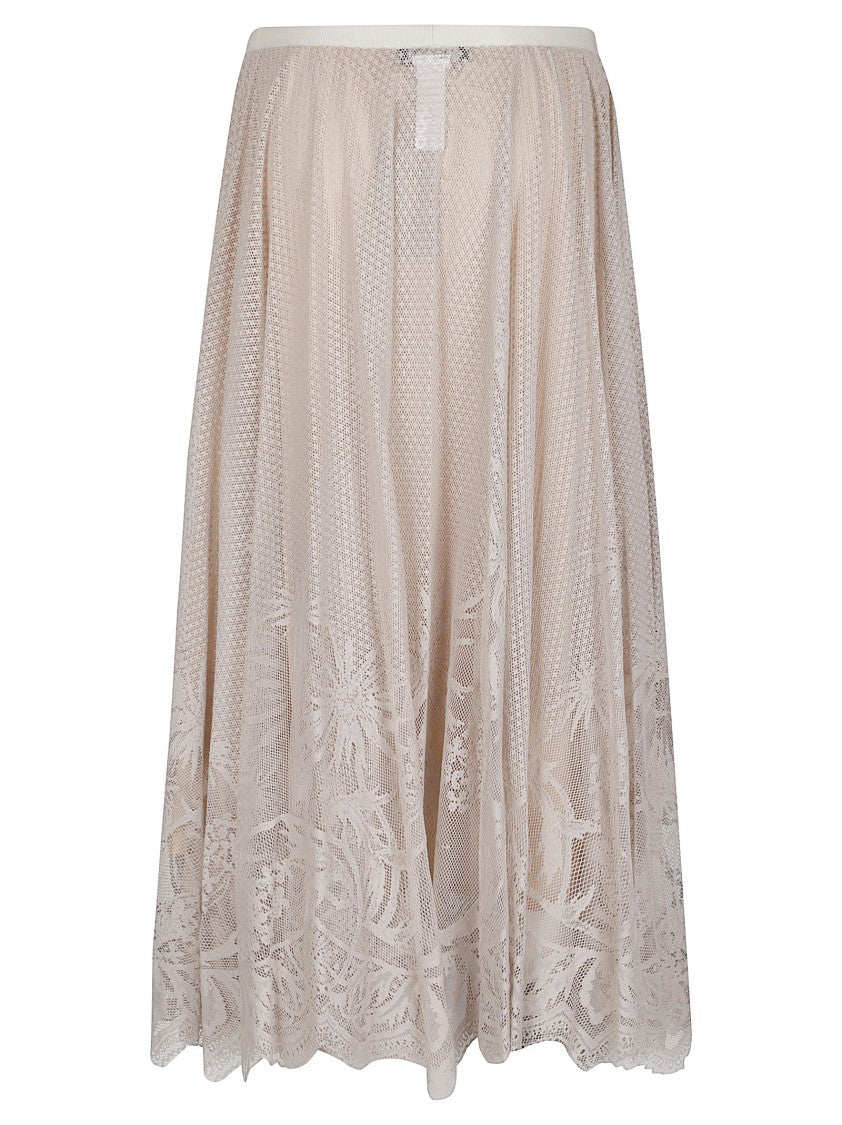 Fabiana Filippi Long Maxi Cotton-Blend Maxi Skirt