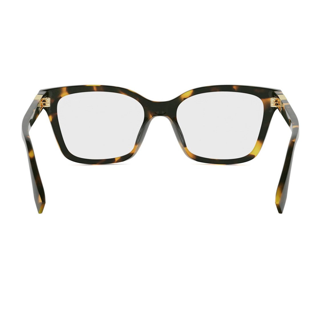 Fendi Havana Baguette Acetate Square Sunglasses