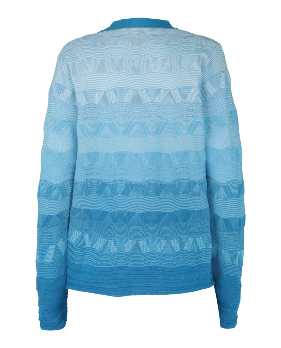 M Missoni Wave-Pattern Slim Cardigan