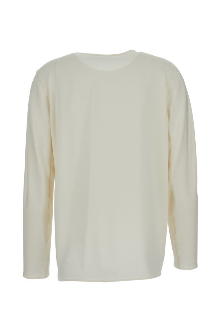 Max Mara Soft Silk Shirt With Crew Neck