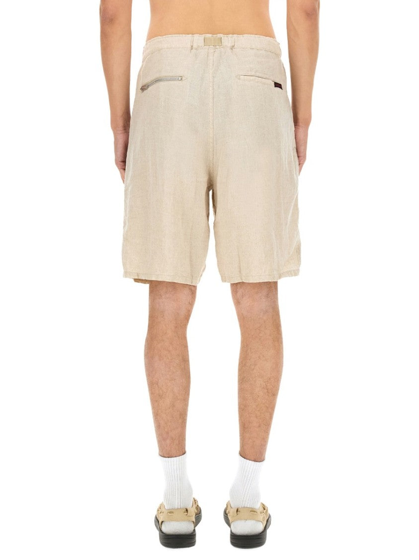 Undercover Relaxed Fit Linen Shorts With Practical Pockets