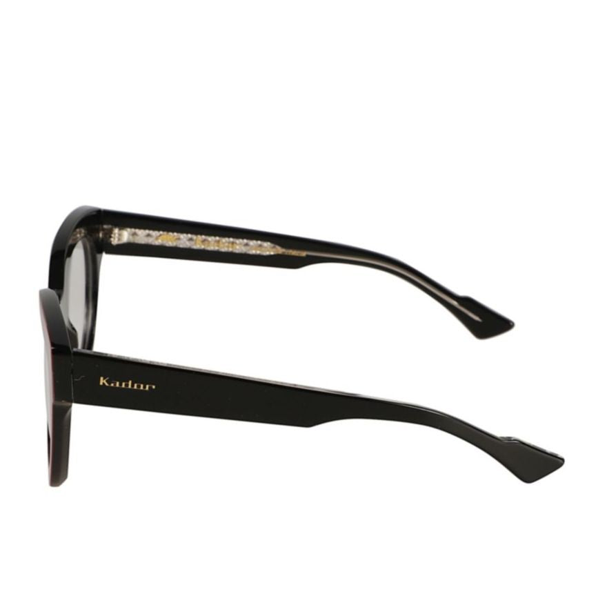 Kador Venus Oversized Square Frame Sunglasses With Gold Logo Detail