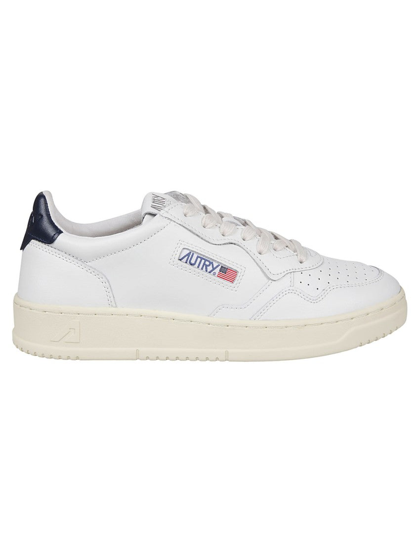 Autry White Medalist Low Leather Low-Top Sneakers