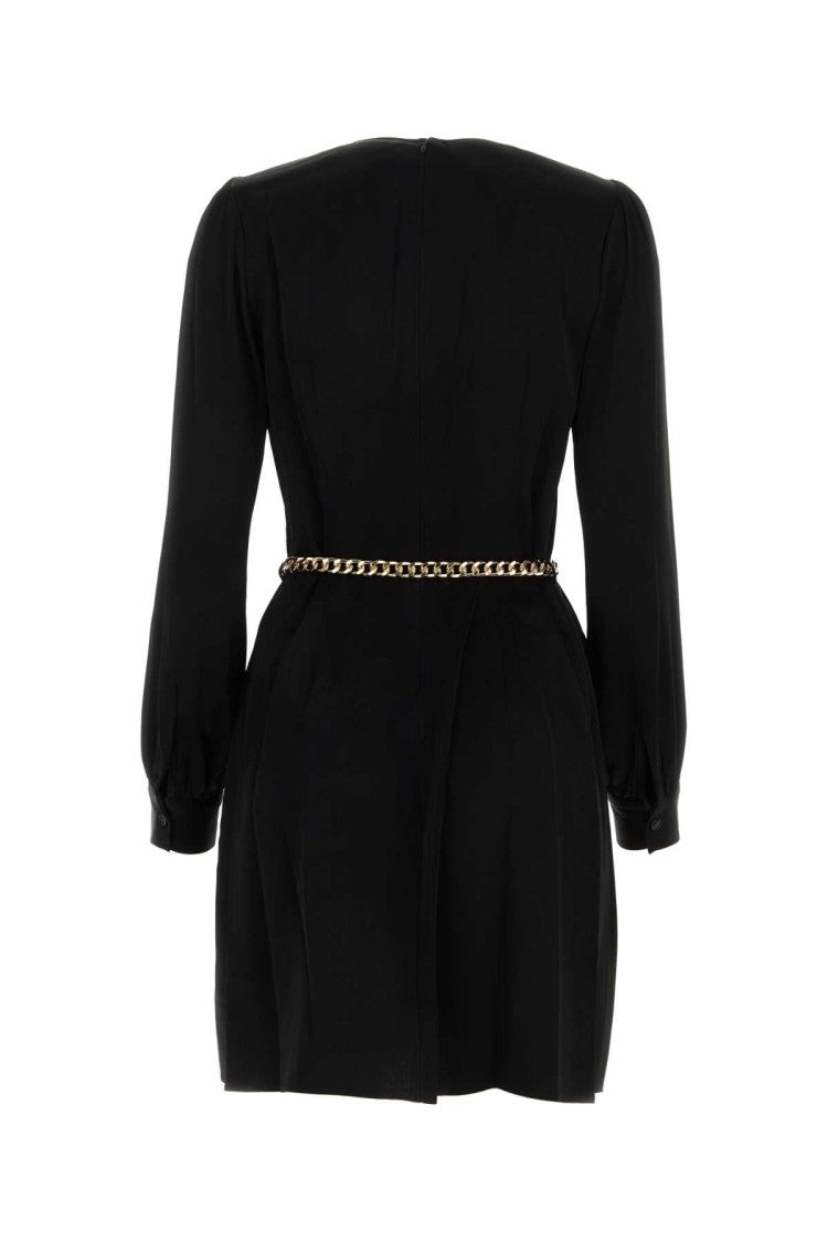 Michael Michael Kors Black Jacquard Mini Dress