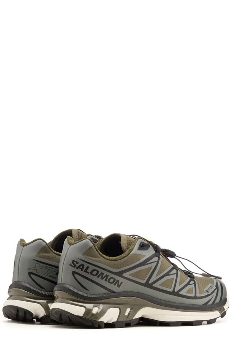 Salomon Low-Top Sneakers With Geometric Overlays And Rugged Traction