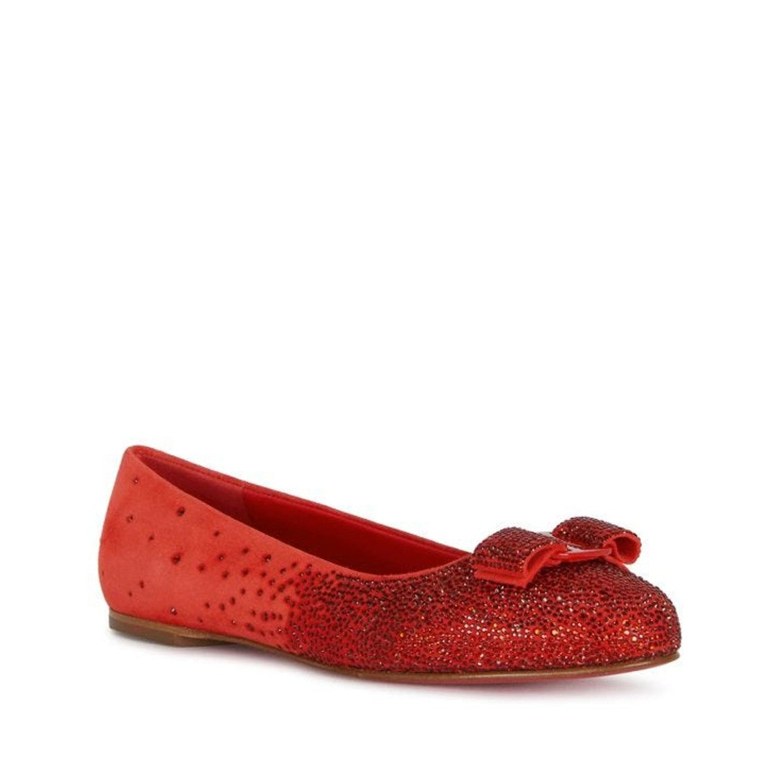Salvatore Ferragamo Red Ballerina Flats