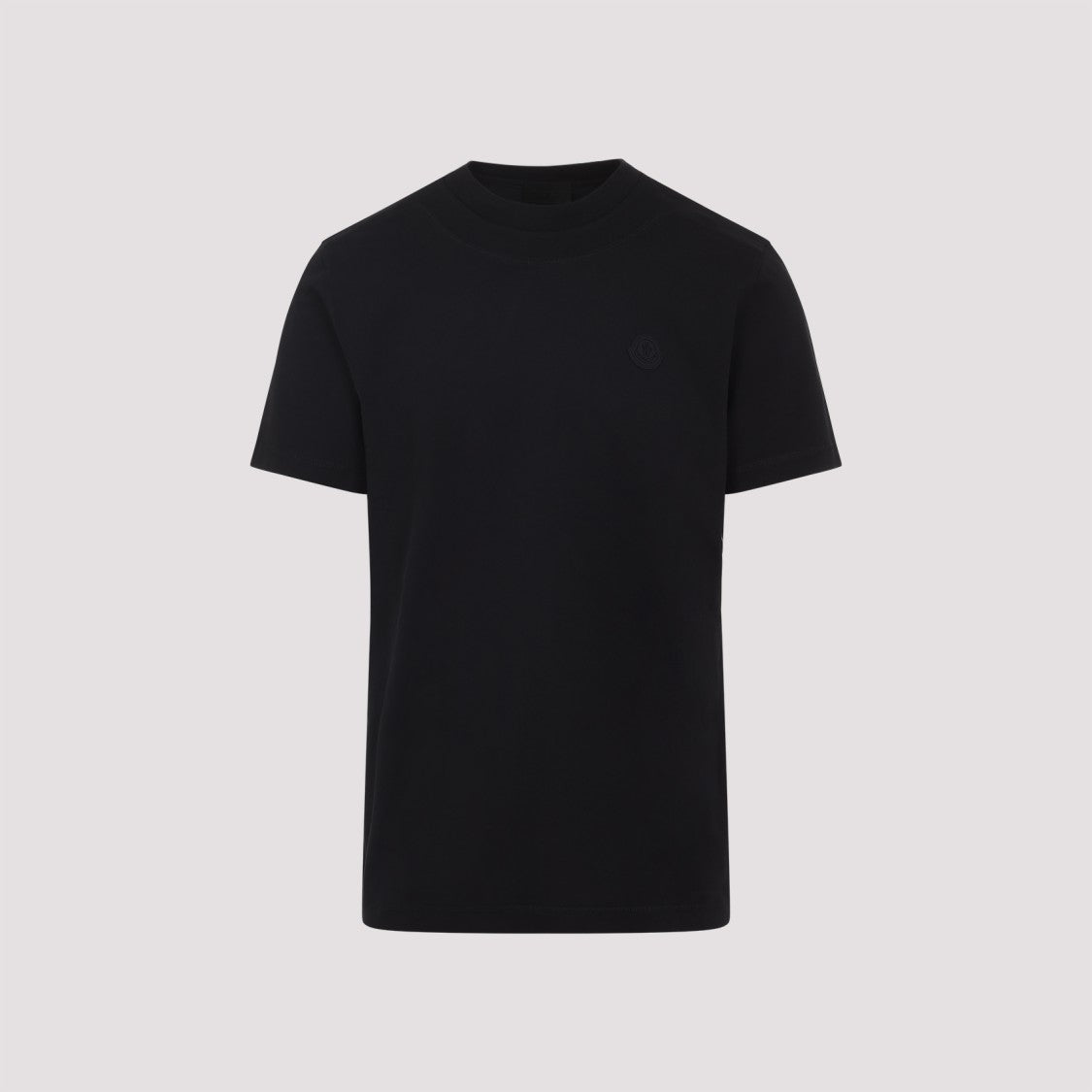 Moncler Black Cotton Short Sleeves T-Shirt
