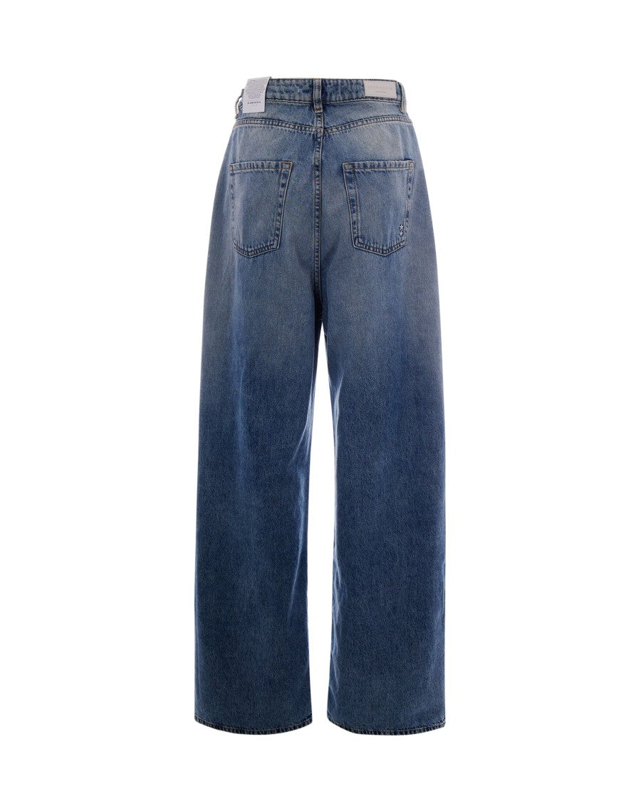 Icon Denim Wide-Leg Vintage Jeans With Five-Pocket Design