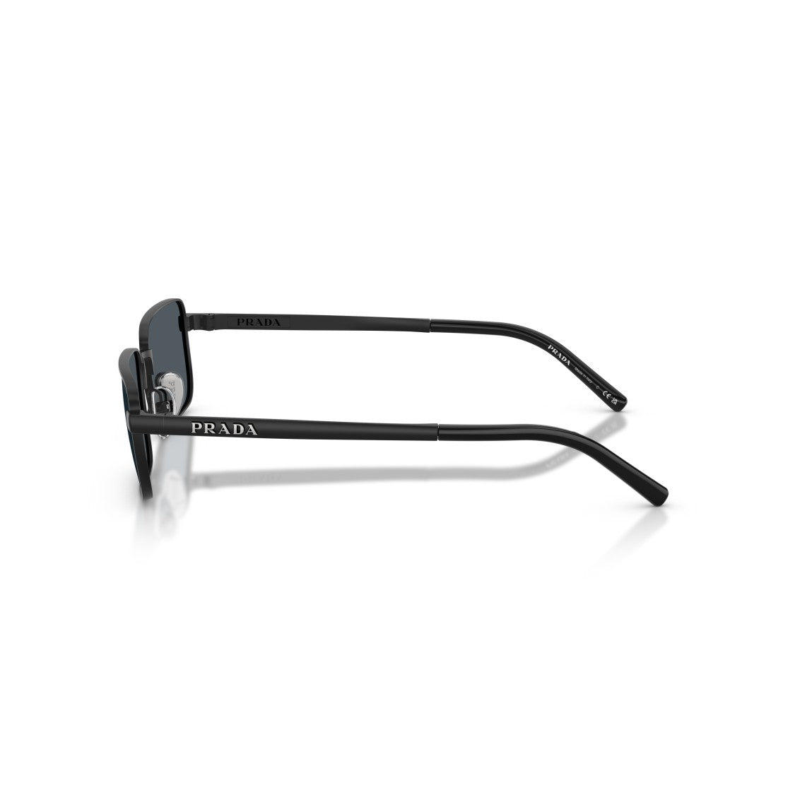 Prada Rectangular Frame Sunglasses With Dark Lenses