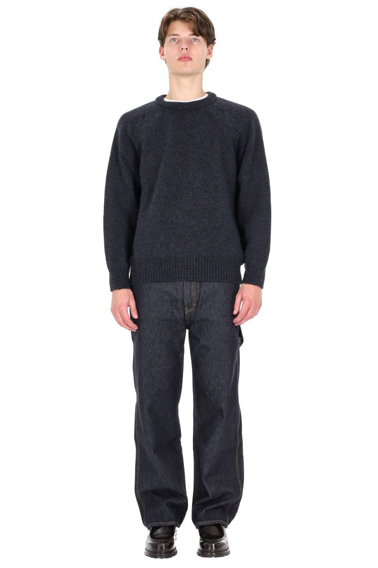 Howlin Shetland Boxy Fit Wool Crewneck Sweater