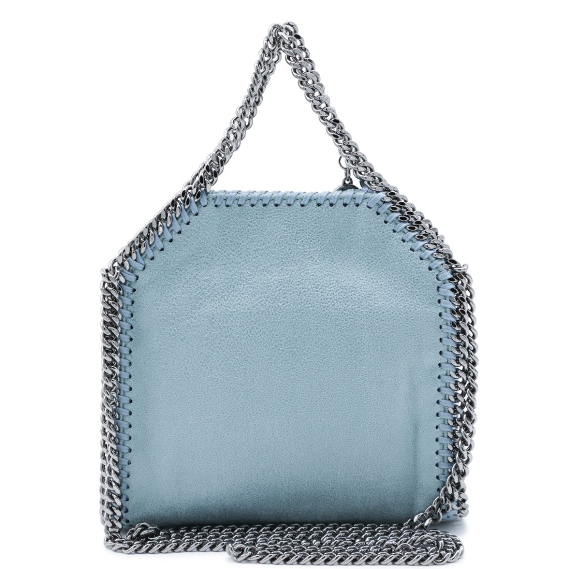 Stella Mccartney Tiny Tote Bag With Silver Chain Detailing
