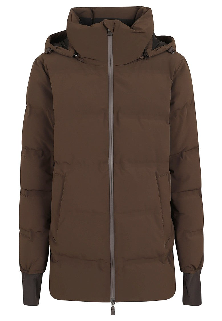 Herno Medium-Length Down Jacket With Gore-Tex Windstopper And Removable Hood