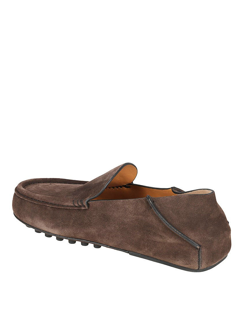 Tod's Classic Slip-On Flat Shoes In Soft Calfskin