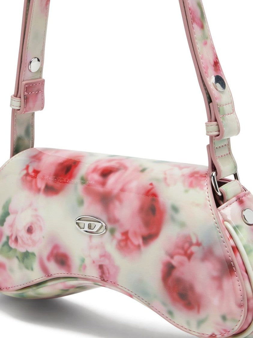 Diesel Multicolour Floral Print Curved Adjustable Bag