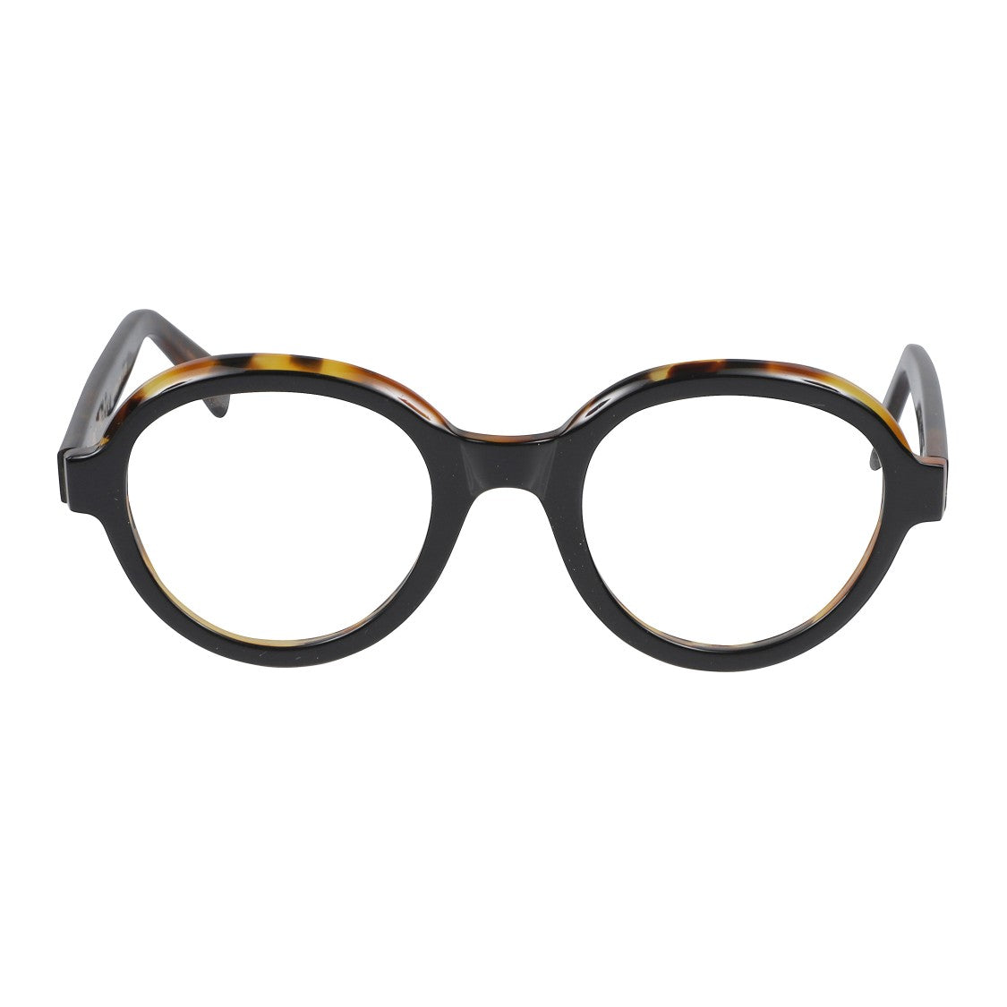 Kador Karola Tortoiseshell Round Frame Sunglasses With Black Accent