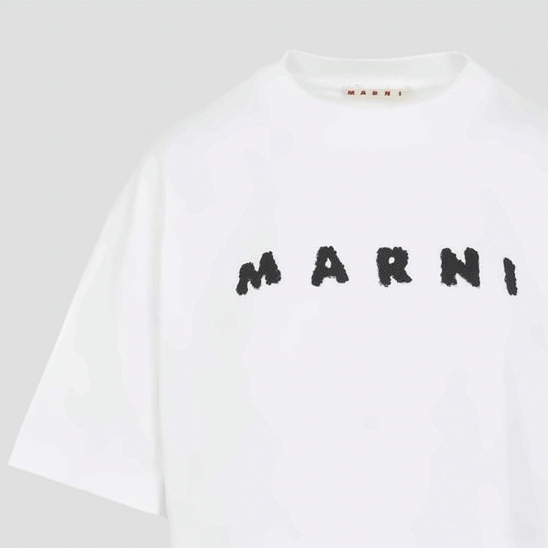 Marni Relaxed-Fit Cotton T-Shirt With Textured Lettering