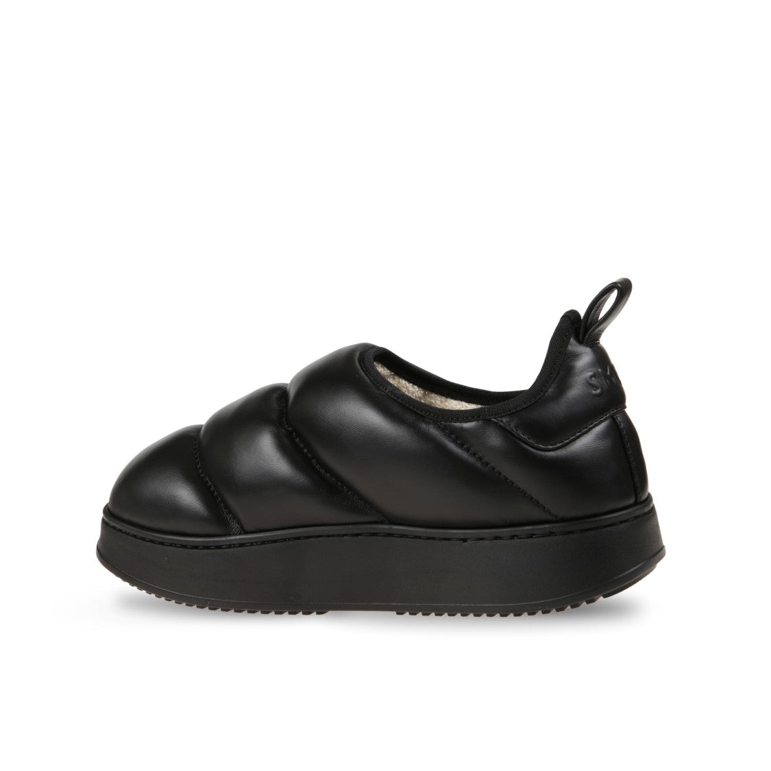 Smad Puffer-Style Slip-On Sneakers With Glossy Leather Finish