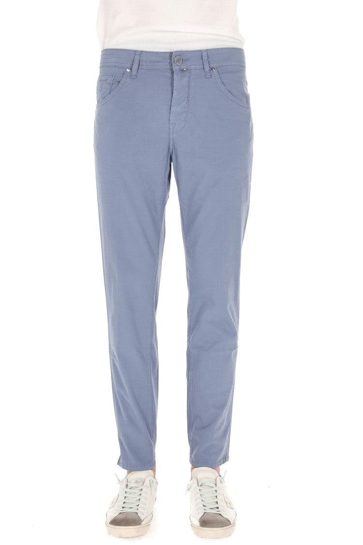Jacob Cohen Aviation Blue Scott Saffiano Pants
