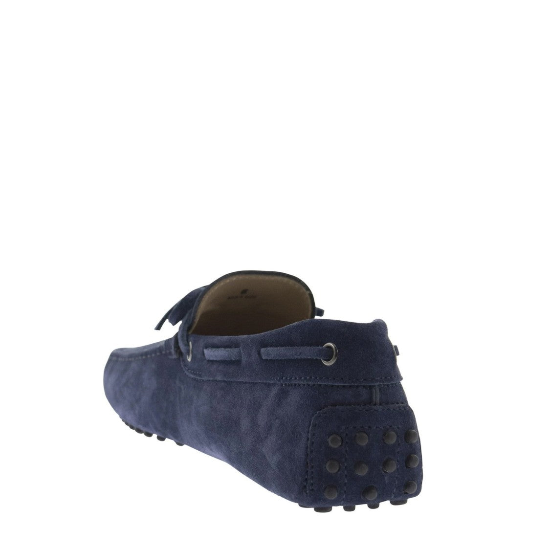 Tod's Blue Suede Calf Leather Loafers
