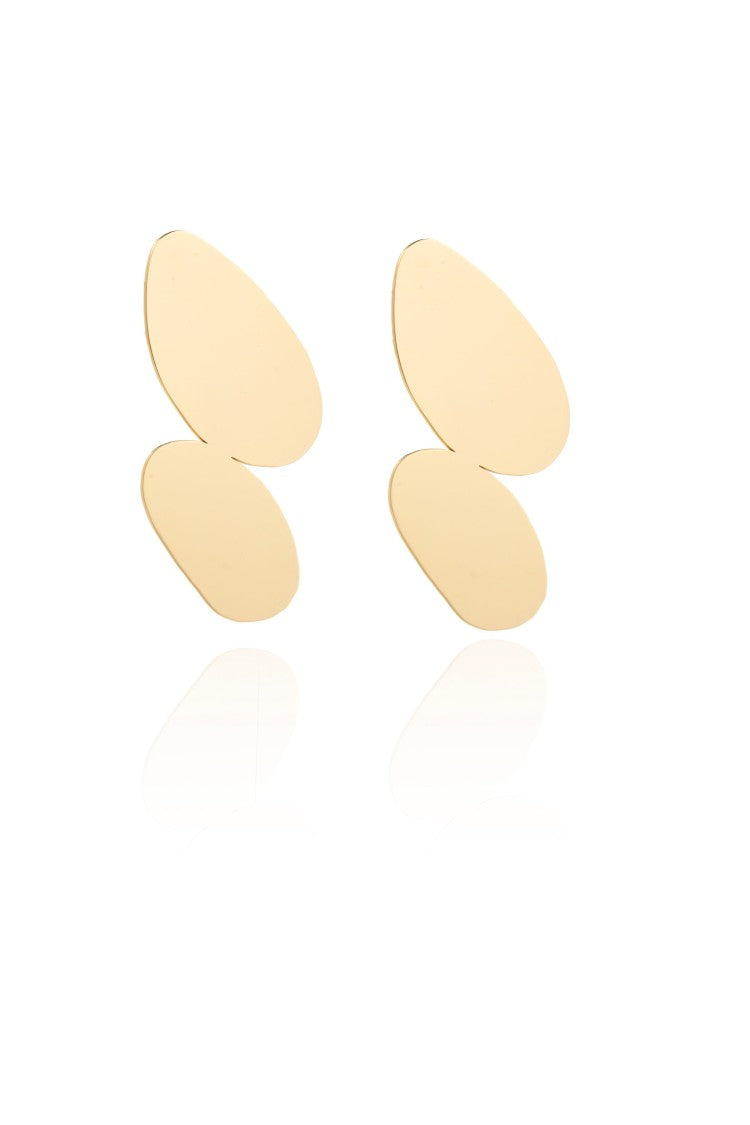 Federica Tosi Gold Jenny 18K Gold-Plated Bronze Metal Earrings