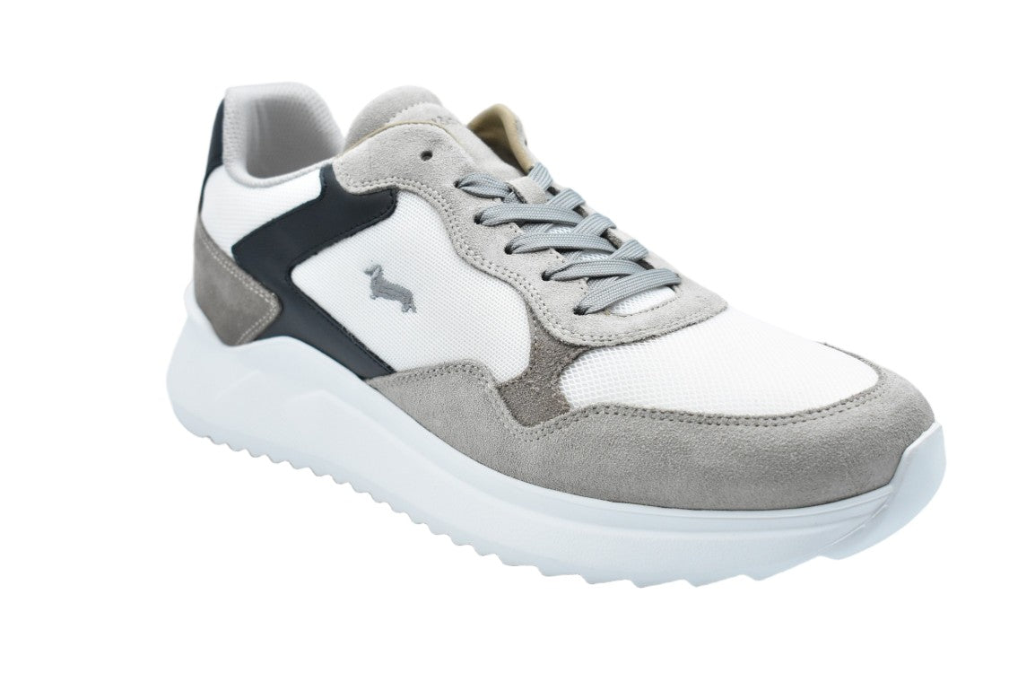 Harmont & Blaine Beige Bianco Laced Comfort Stylish Low Shoes