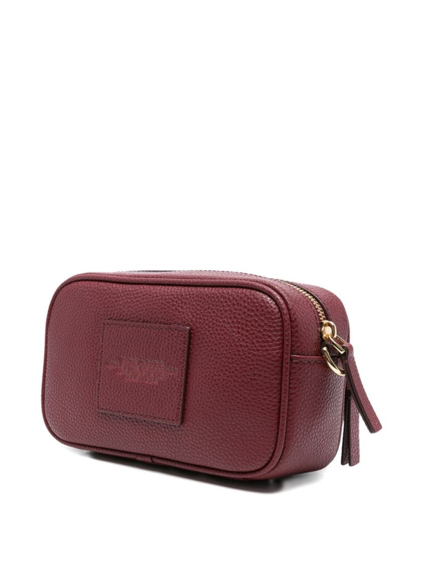 Marc Jacobs Textured Leather Shoulder Bag With Adjustable Strap