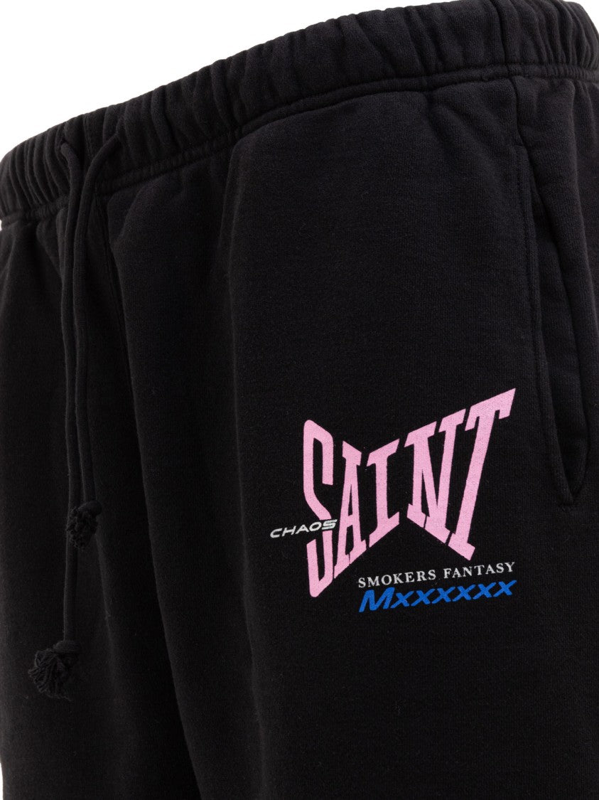 Saint Mxxxxxx Relaxed Fit Black Trousers