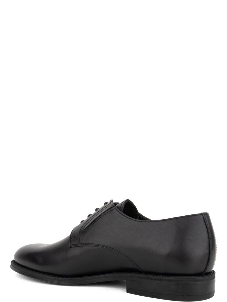 John Harrison Black Leather Classic Lace-Up Formal Shoes