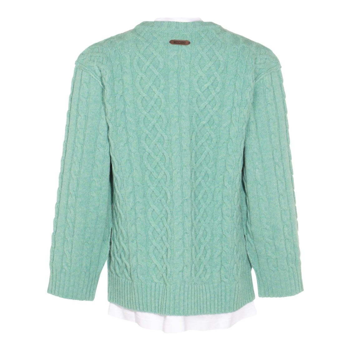 Moschino Light Green Wool Knitwear
